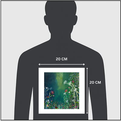 Mystical garden scene with glowing light – perfect gift for those drawn to nature and magic