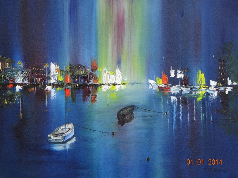 A Limited Edition Irish Print Impressionist print of Irish harbour – perfect coastal-themed Irish gift