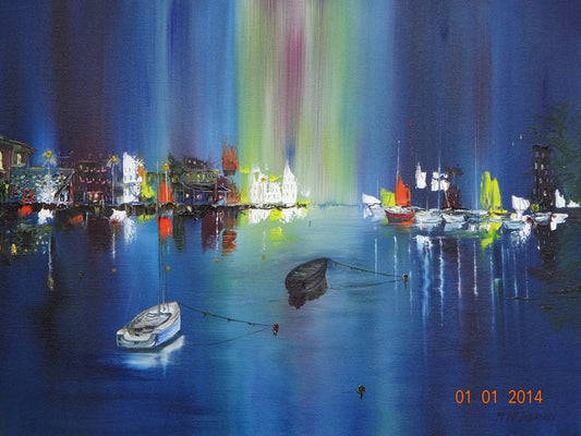 A Limited Edition Irish Print Impressionist print of Irish harbour – perfect coastal-themed Irish gift