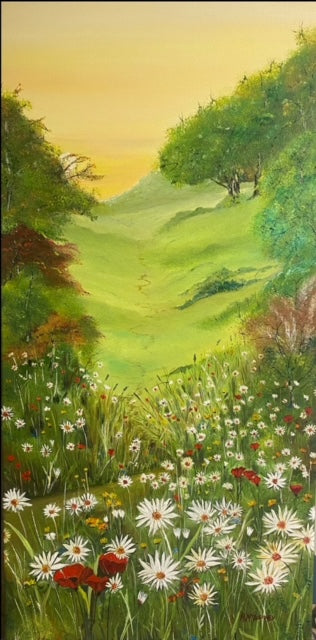 Original Oil Painting Home Through the Shire | Marie McInerney Arts
