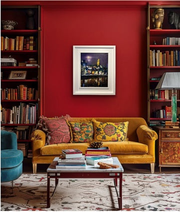 Impressions of North Mall original oil painting