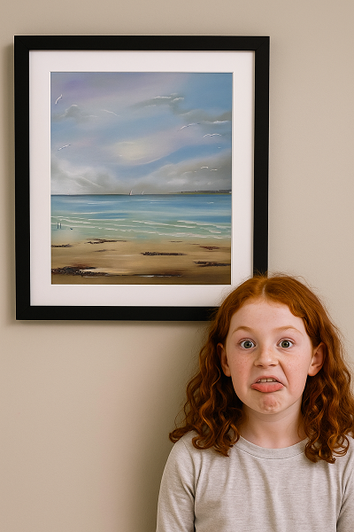 Irish Print serene West Cork beach scene — soft sands, rippling light, and Atlantic air ideal gift