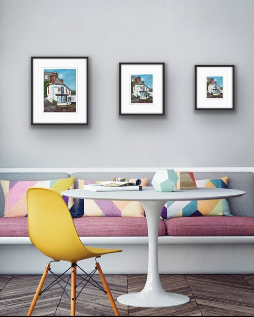 Framed art print of Kinsale Corner, Co. Cork – Irish heritage gift