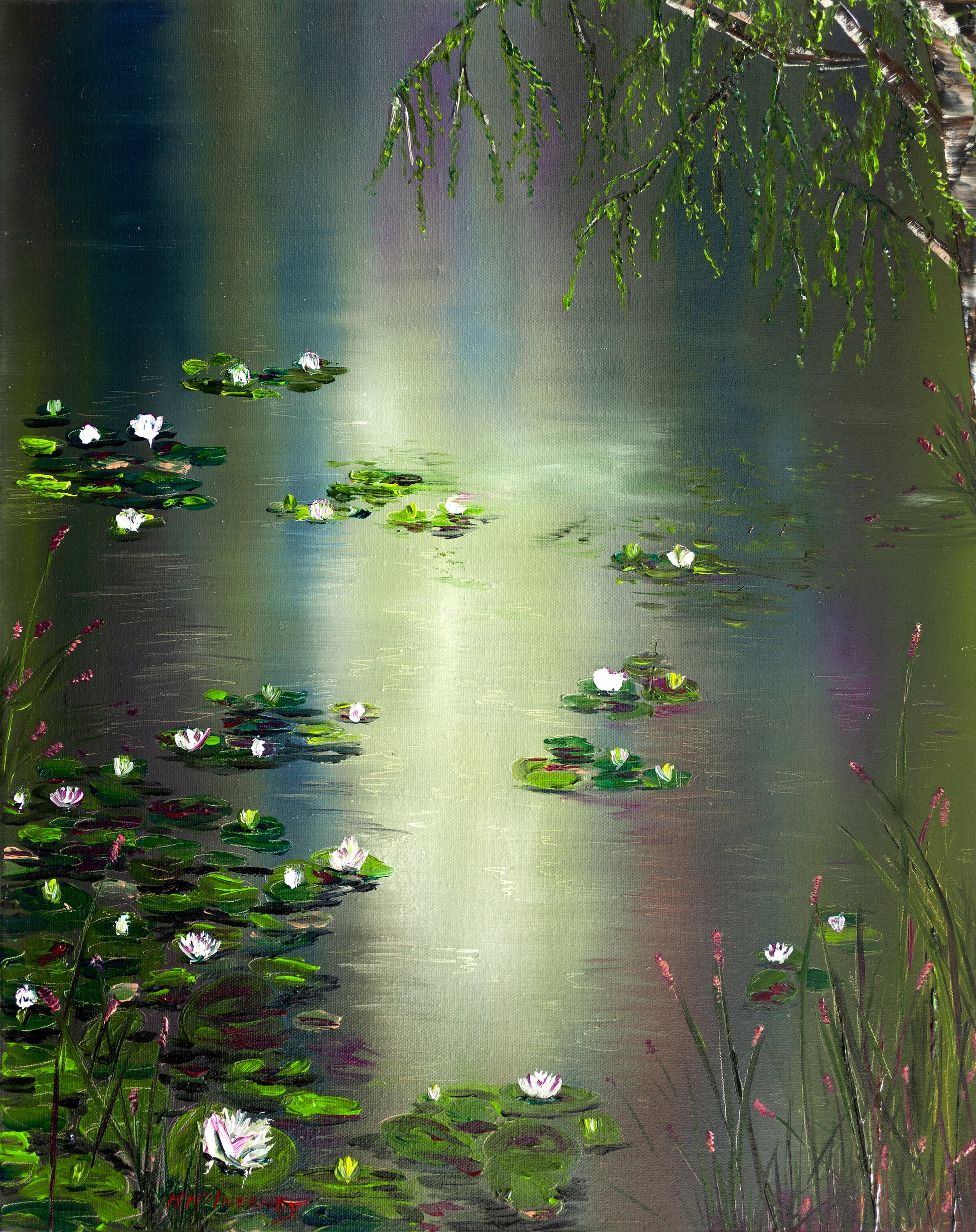 A Limited edition a gentle interpretation of Monet's wonderful artworks. This print gives a sense of tranquility and calm and will enhance any room it hangs in.