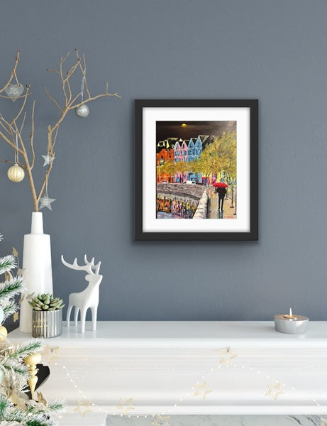 'It's a Soft Evening'; Impression of Popes Quay, Limited Edition Print