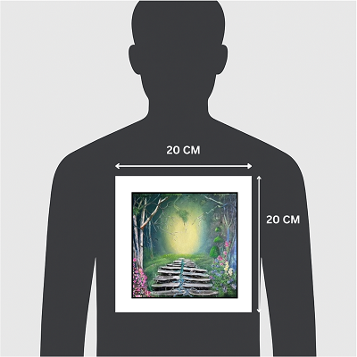 Limited edition forest print with ancient steps – magical Irish gift idea medium gift size