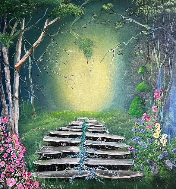 Celtic forest path print – a mystical and meaningful Irish gift