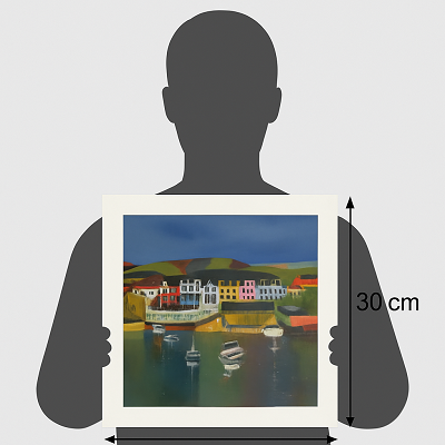 Giftable Irish harbour print featuring Baltimore’s colourful waterfront