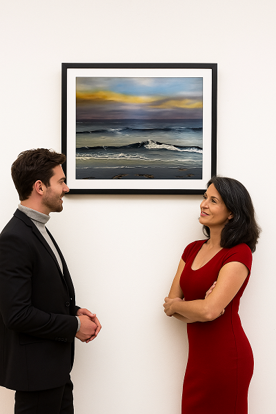 Tranquil wave seascape – limited edition Irish art print