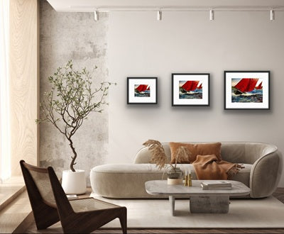 Galway Hooker in rough seas – striking Irish maritime gift