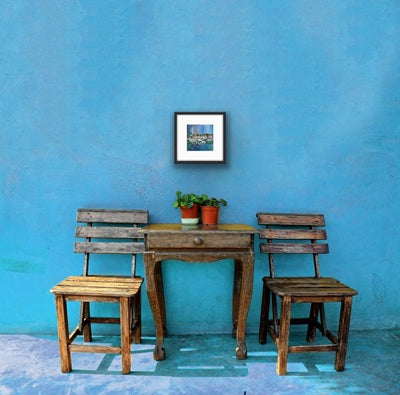 Gift an Irish harbour scene – peaceful yachts and shimmering water at Kinsale.