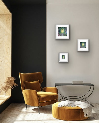 Enchanted woodland path with glowing light – perfect gift for lovers of Irish folklore