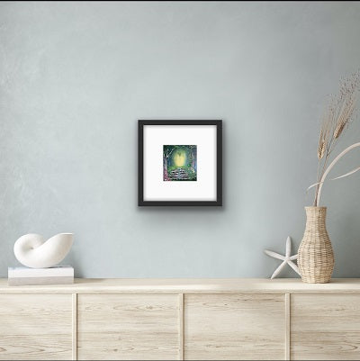 Mystical pathway through ancient woods – gift-ready Irish art print